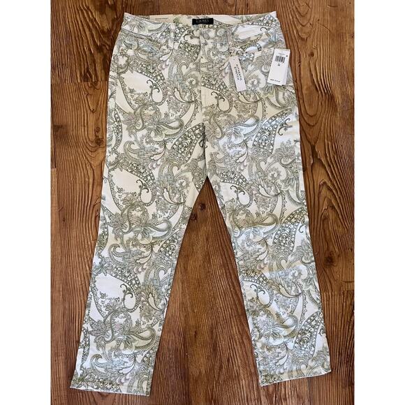 Lauren Ralph Lauren Women's Jeans White Multicolor Size 10 NWT - Picture 11 of 12